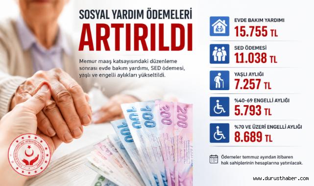 Sosyal Yardım Ödemelerine Zam! Yeni Tutarlar Belli Oldu