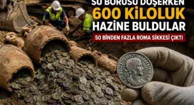 Su Borusu Kazısında 600 Kiloluk Roma Hazinesi