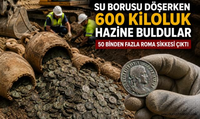 Su Borusu Kazısında 600 Kiloluk Roma Hazinesi