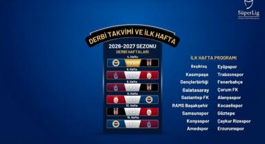 Süper Lig'de fikstür çekildi! Derbi haftaları belli oldu