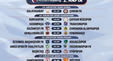 Süper Lig'de İlk Hafta Programı Belli Oldu
