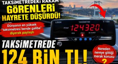 Taksimetredeki Rakam Görenleri Hayrete Düşürdü