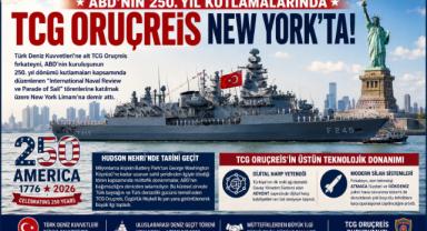 TCG Oruçreis, ABD’nin 250. Yıl Dönümü Kutlamaları İçin New York’ta!