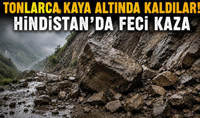 Tonlarca Kaya Altında Kaldılar! Hindistan'da Feci Kaza