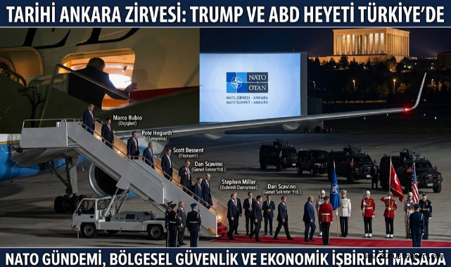 Trump, Dev Heyetle NATO Zirvesi İçin Ankara Yolunda