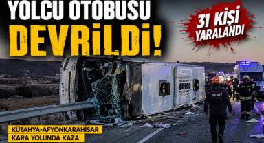 Yolcu Otobüsü Devrildi: 31 Kişi Yaralandı